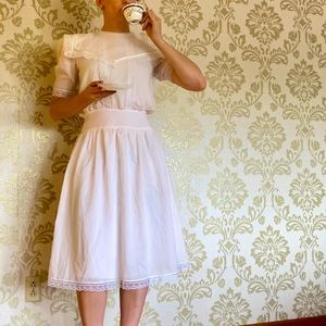 Gunne Sax pink tea dress
